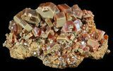 Large, Red & Brown Vanadinite Crystals - Morocco #51308-1